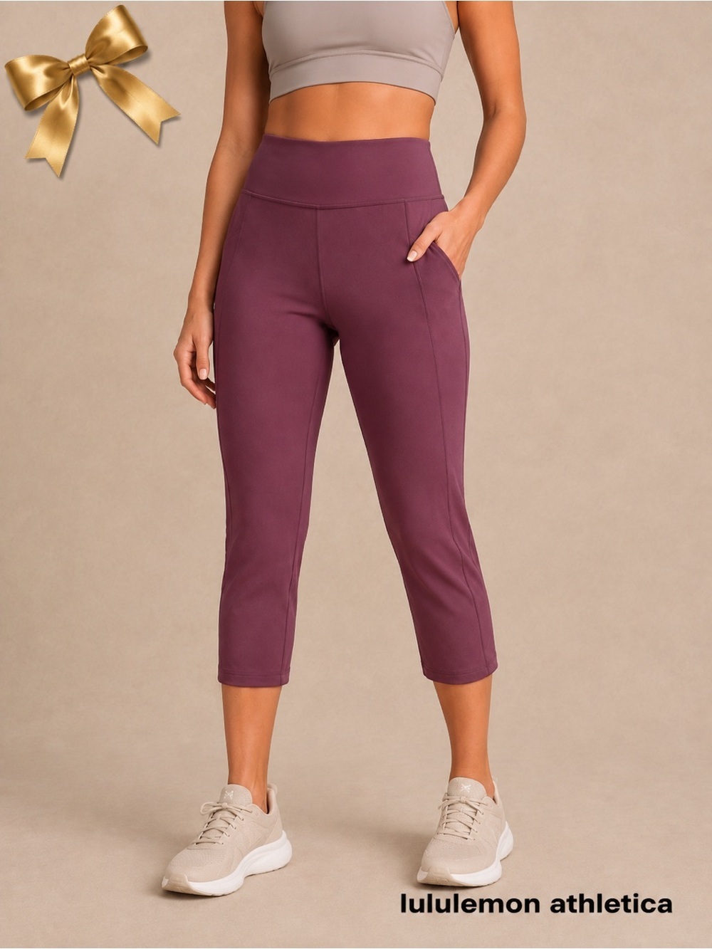 Lululemon Invigorate Burgundy High-Rise Leggings Size 4